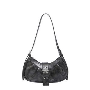 Punk Rivet Pu Leather Shoulder Bags Casual Hobo Handbag Lht Black C T_T